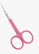 Ножницы для кутикулы НСС7 PINK Le Rose тонкое укороченное лезвие