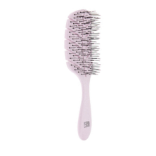 Щетка Dewal Beauty серия "Eco-Friendly", продувная, с нейлоновым штифтом, форма листик , цвет лиловы