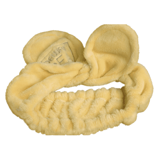 Повязка Dewal Beauty на голову "завязка" желтая