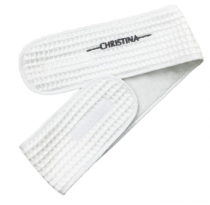 Повязка на голову с логотипом CHRISTINA, махровая, на липучке, размер 8х70см.