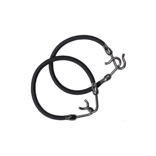 Резинка для волос DEWAL, с крючком, черн.2шт/уп