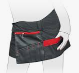 Юбка - пояс DEWAL для инструментов, нейлон, черная с красной вставкой 31х116см