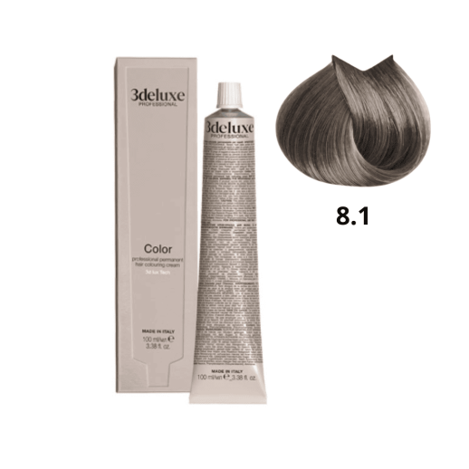 8.1 3DeLUXE  PROFESSIONAL 100 ml 8.1 Светлый блондин пепельный  100 мл NEW