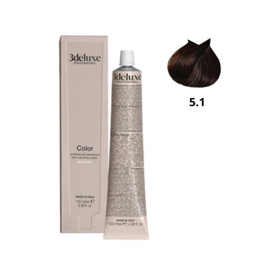 5.1 3DeLUXE PROFESSIONAL 100 ml 5.1 Светло-каштановый пепельный 100 мл NEW