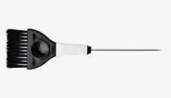 JB-001 Кисть для окрашивания DEWAL,со спицей,черная с белым,с черной прямой щетиной,широкая 50 мм