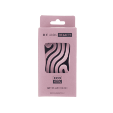 Щетка Dewal Beauty серия " Wave", продувная, с нейлоновым штифтом, форма волна, цвет розовый