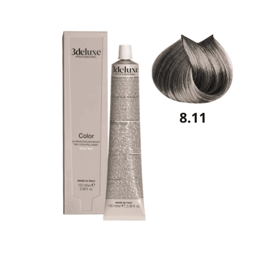8.11 3DeLUXE  PROFESSIONAL 100 ml 8.11 Светлый пепельный блондин 100 мл NEW