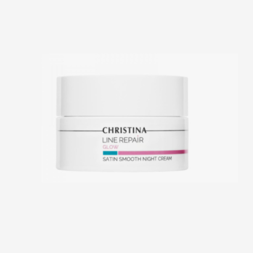 LineRepair-Glow-SatinSmoothNightCream - Разглаживающий ночной крем "Сатин" 60 ml
