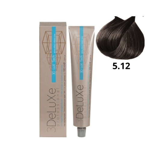 5.12 3DeLUXE  PROFESSIONAL 100 ml 5.12 Светло-каштановый пепельный ирис  100 мл