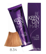 8.34 Золотисто-медный блондин  100 мл  KEEN COLOUR CREAM 100 мл