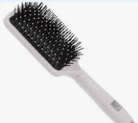 Щетка Dewal Beauty серия "Прованс", с пласт.штифтом,квадратная, пудровая, 13 рядов