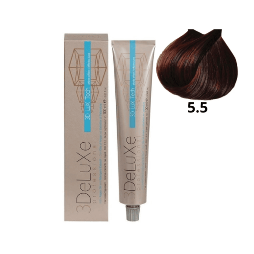 5.5 3DeLUXE PROFESSIONAL 100 ml 5.5 Светло-каштановый  (красное дерево) 100 мл