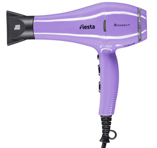 Фен DEWAL FIESTA, лаванда, 2600Вт, ионизация, 2нас+1дифф+ 2фильтра, провод 3м
