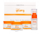 Forever Young Face, Neck & Decollete Kit Комплект д/лица шеи декольте