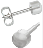 Серьга для брови без камня сталь