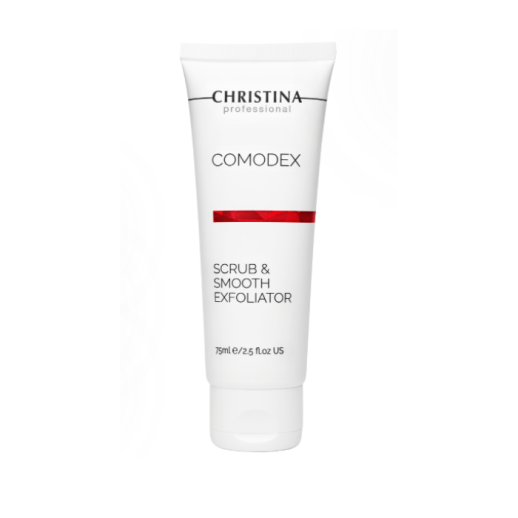 COMODEX - Scrub & Smooth Exfoliator - Скраб-эксфолиатор для лица, 75мл.