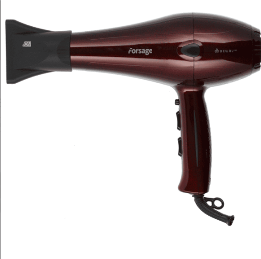 Фен DEWAL Forsage красный, 2200 Вт, ионизация, 2 насадки