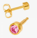 Камень Турмалин месяц октябрь позолоченный