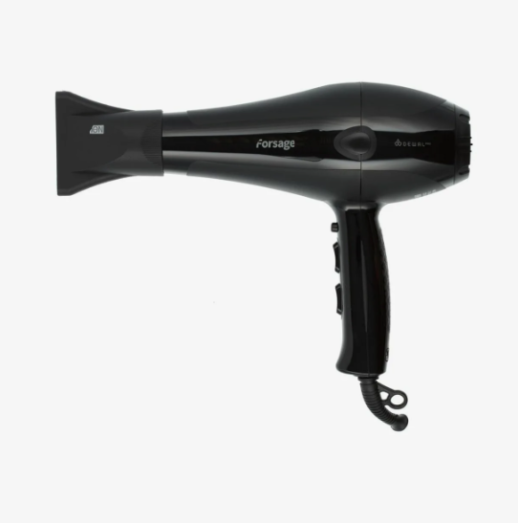 Фен DEWAL Forsage черный, 2200 Вт, ионизация, 2 насадки