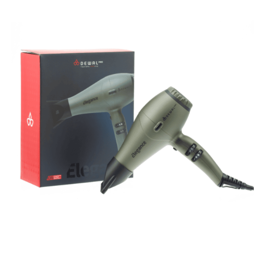 Фен DEWAL PRO ELEGANCE, оливковый, 2300Вт, ионизация, 2 насадки