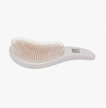 Щетка Dewal Beauty серия "Прованс", с пласт.штифтом,большая с ручкой, пудровая