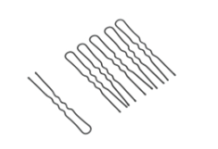 SLT45V-1/60 Шпильки Dewal черные,волна 45 мм, 60 шт/уп, на блистере