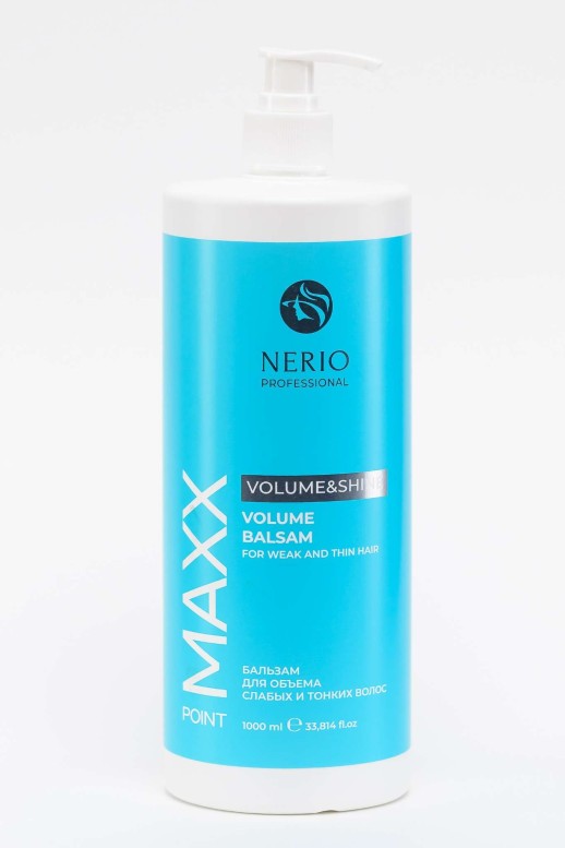 MAXX Point Бальзам для обьема волос Volume&Shine с бамбуком, 1000 мл