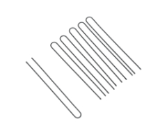 SLT60P-1/24 Шпильки Dewal черные,прямые 60 мм, 24 шт/уп, на блистере