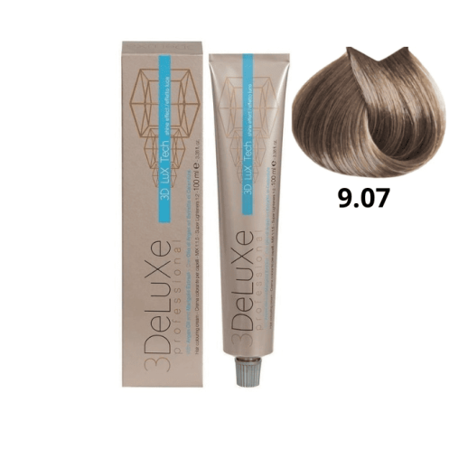 9.07 3DeLUXE PROFESSIONAL 100 ml 9.07 Холодный очень светлый блондин  100 мл