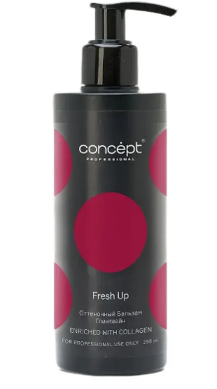 Concept/ FRESH UP/ Оттеночный бальзам обогащенный коллагеном Глинтвейн, 250 мл