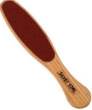Терка для педикюра, большая, бук АТ-254 RED