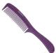 Расческа Dewal Beauty с ручкой, фиолетовая  22,0 см
