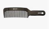 Расческа DEWAL для стрижки под машинку  черная, изогнутая 20 см