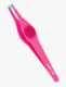Пинцет косой фуксия,силиконовая вставка
