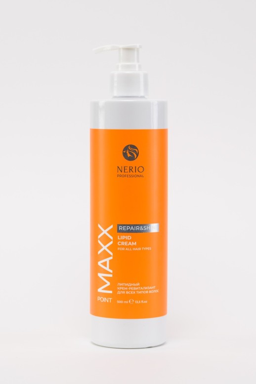 MAXX Point Липидный крем-ревитализант Repair&Shine с  натуральными маслами и молочной кисл, 500  мл