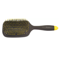 Щетка массажная  DEWAL "BANANA black" прямоугольная, пластиковый штифт , 13 рядов