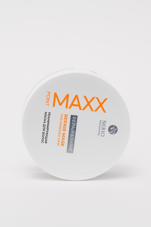 MAXX Point Реанимирующая маска для волос с гиалур.кислотой и коллагеном Repair&Shine, 200  мл 24 шт