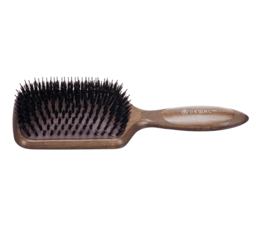 Щетка массажная Dewal  серия "NEXT, прямоугольная, нат.щетина,нейл.штифт, 11 рядов