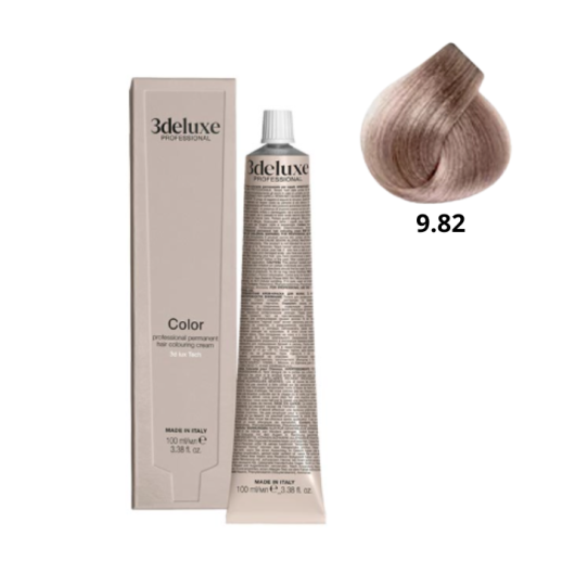 9.82 3DeLUXE PROFESSIONAL 100 ml 9.82 Очень светлый блондин коричнево-перламутровый 100 мл NEW