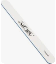 Пилка двухсторонняя Pro 32 (80/100,  180*32 мм ,белая) в блистере