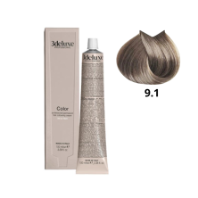 9.1 3DeLUXE  PROFESSIONAL 100 ml 9.1 Очень светлый пепельный  100 мл NEW
