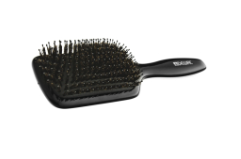 Щетка массажная DEWAL BLACK  деревянная. пластик.шрифт,11 рядов