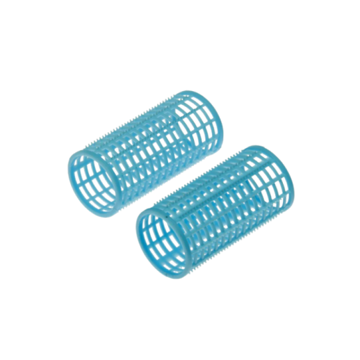 DBРР38 Бигуди пластик Dewal Beauty d38мм*76мм (10 шт) голубые , в комплекте шпильки р-р 80 мм