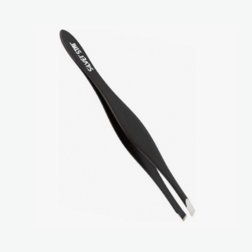 Пинцет косой черный АТ 9921 BLACK