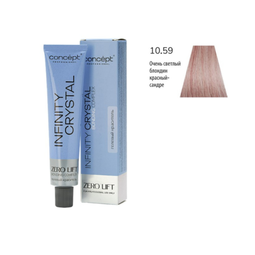 10.59 Очень светлый блондин красный-сандре (60 мл) Infinity Crystal