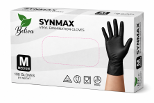 Перчатки BELIVA Synmax PF виниловые черные M