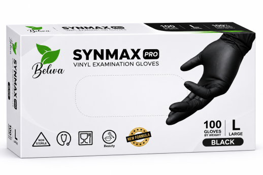 Перчатки BELIVA Synmax Pro черные L