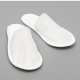 Тапочки одноразовые Антикризисные с закрытым мысом , 4 мм , белый ,№1/25/150