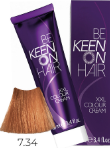 7.34 Натуральный золотисто-медный блондин 100 мл (/Mittelblond Gold-Kupfer) KEEN COLOUR CREAM 100 мл
