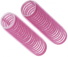 DBL24 Бигуди-липучки DEWAL BEAUTY 24мм*63мм (10шт) розовые